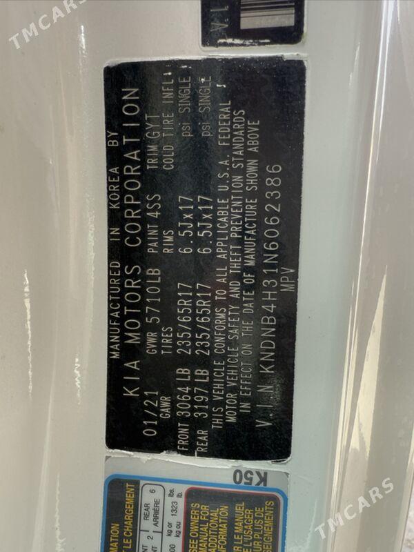 Kia Carnival 2021 - 400 000 TMT - Ашхабад - img 7