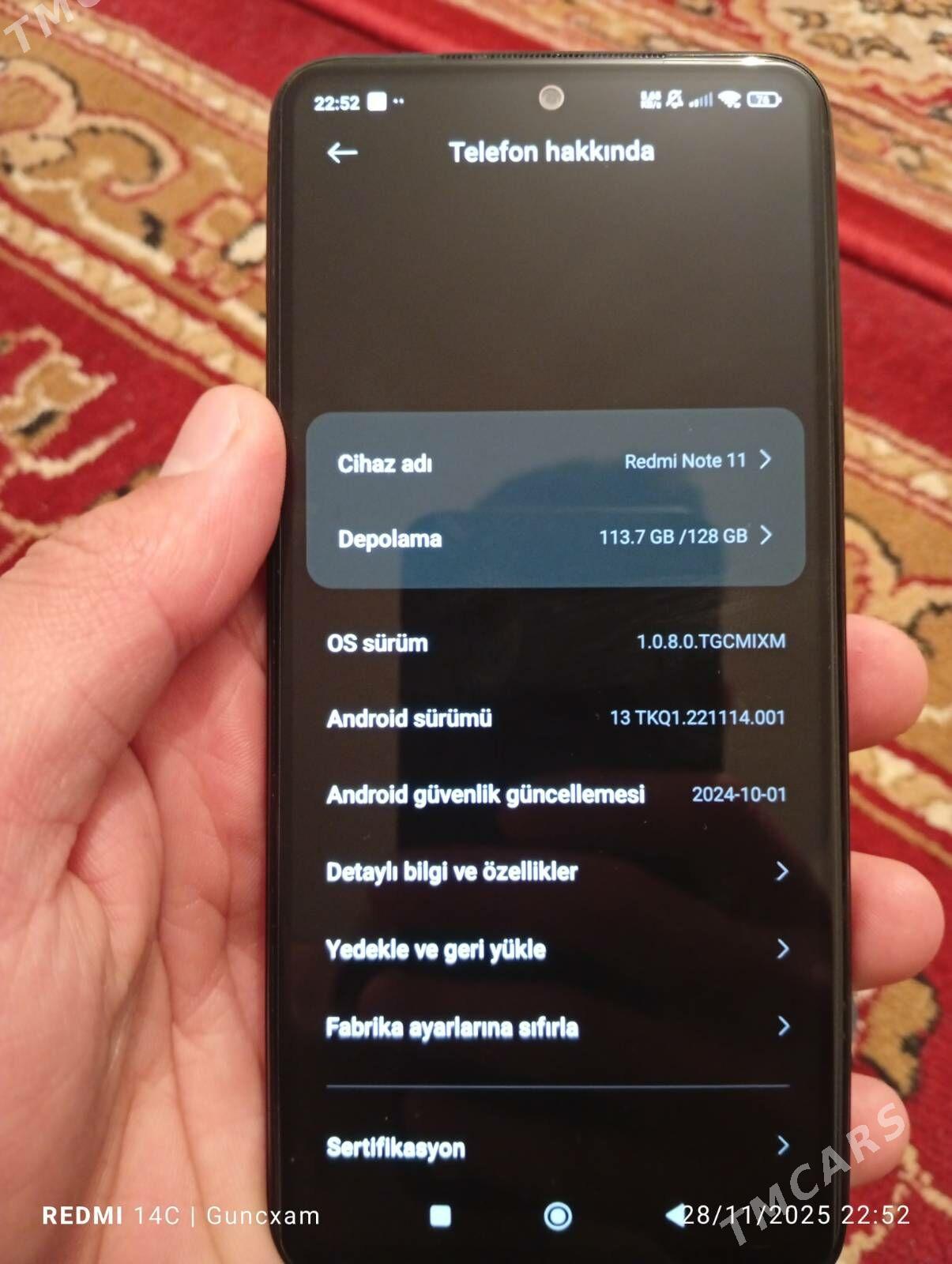Redmi Note 11 8/128 - Гёкдепе - img 4