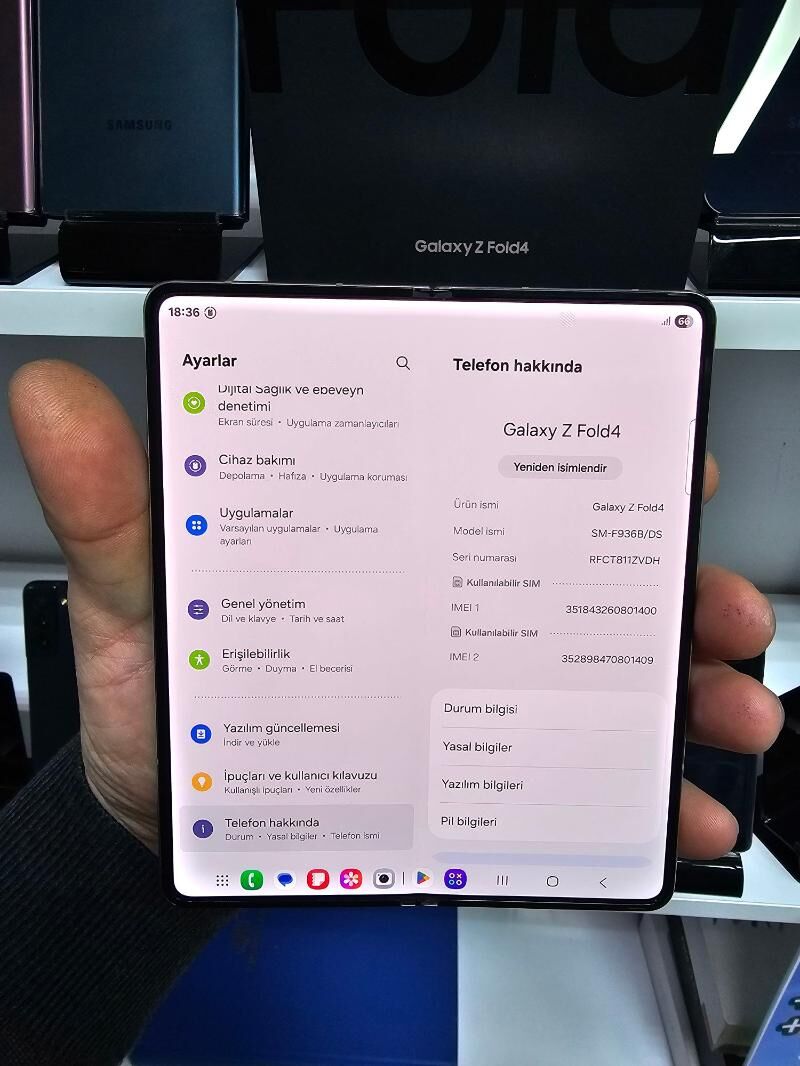 Z FOLD 4 12/256 GB 2 SIM - Garaşsyzlygyň 15 ýyllygy Söwda Merkezi - img 3