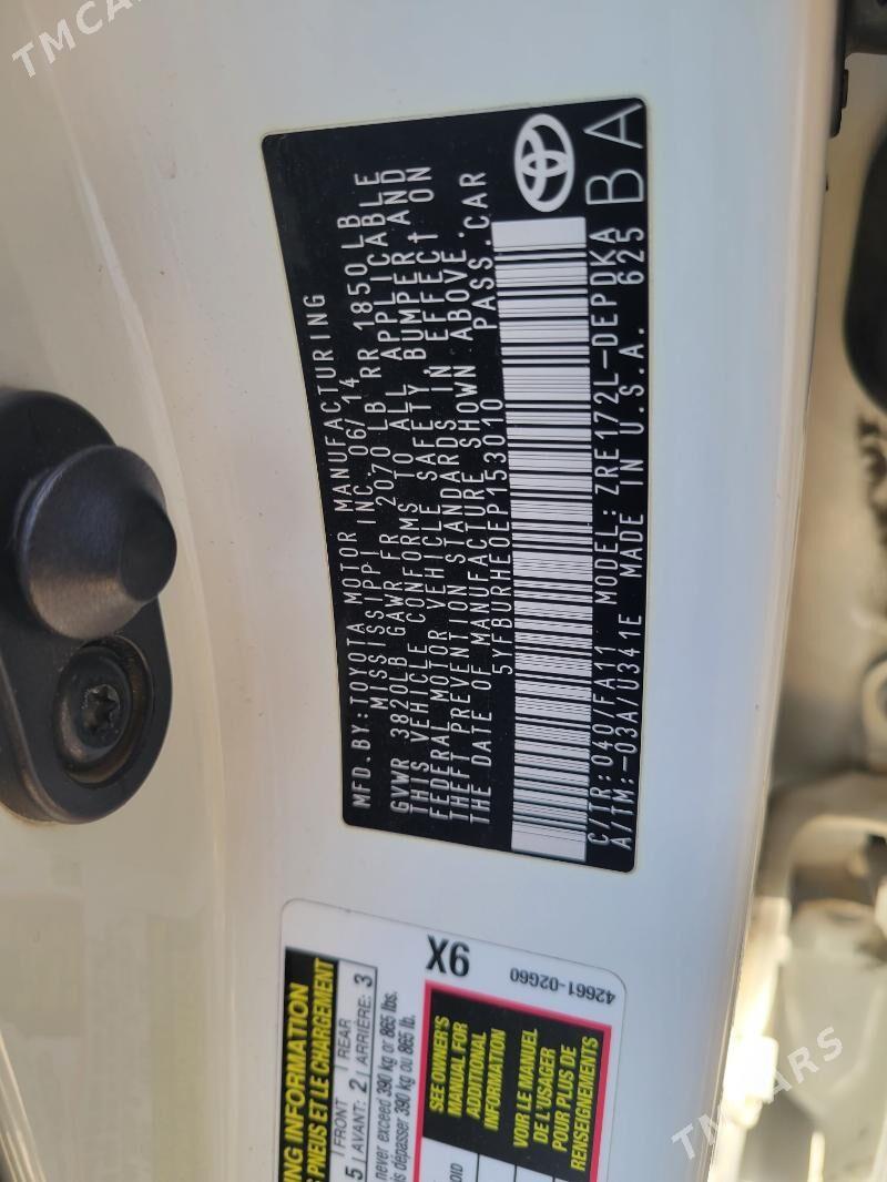 Toyota Corolla 2014 - 224 000 TMT - Aşgabat - img 9