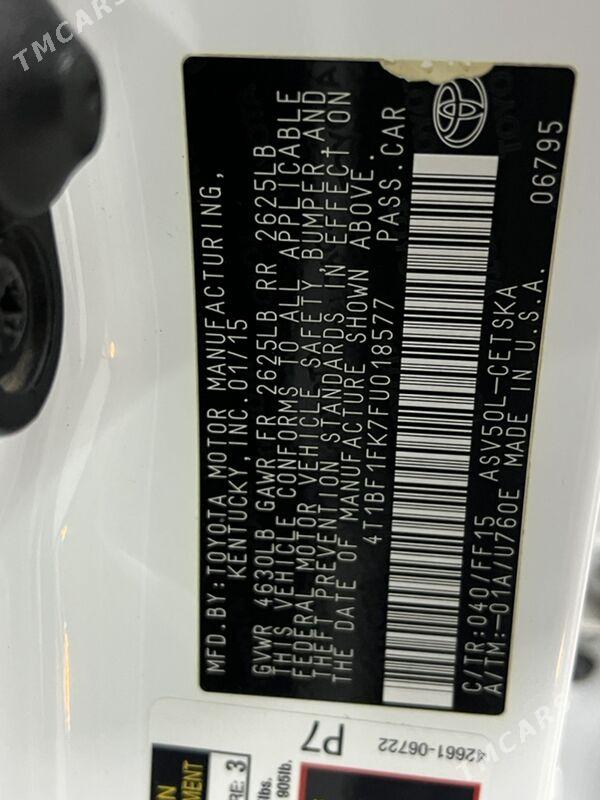 Toyota Camry 2015 - 285 000 TMT - Ашхабад - img 7