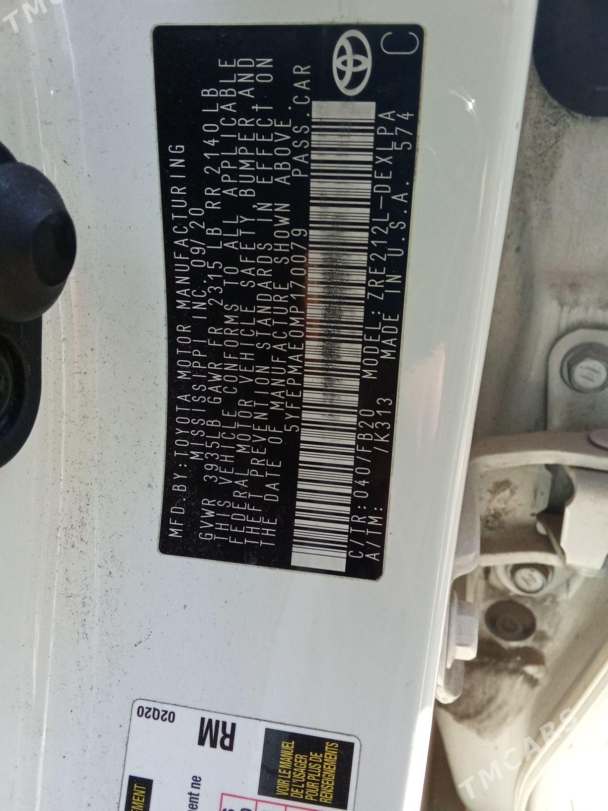 Toyota Corolla 2020 - 195 000 TMT - Мары - img 6