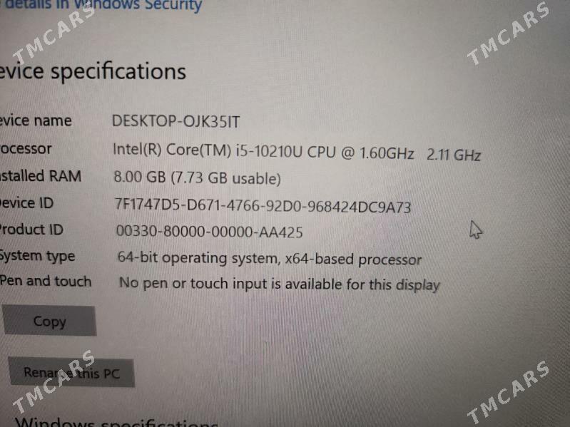 ноутбук noutbuk Dell 10TH gen - Türkmenabat - img 6