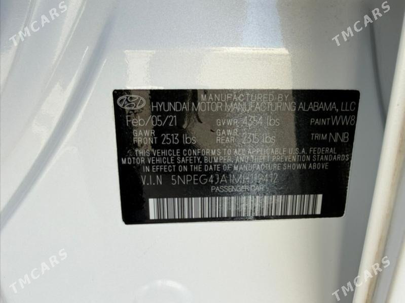 Hyundai Sonata 2021 - 269 000 TMT - Ашхабад - img 4