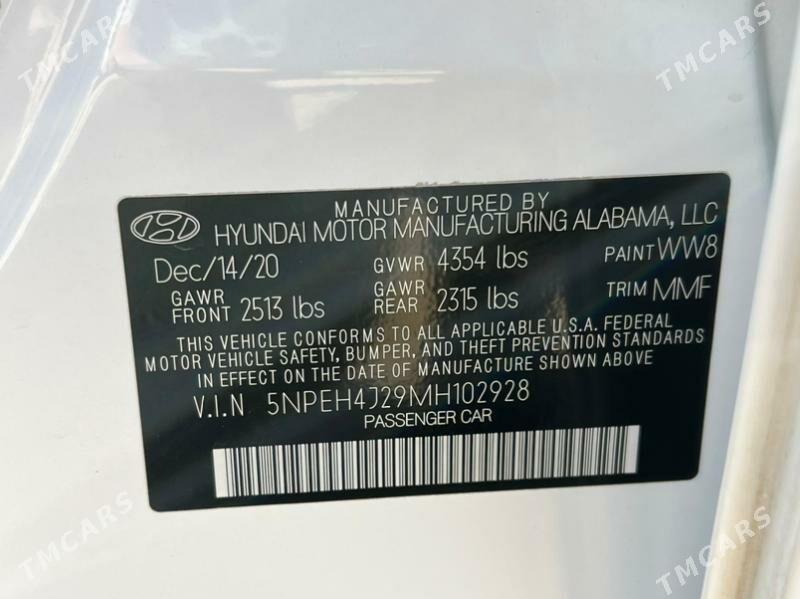 Hyundai Sonata 2021 - 335 000 TMT - Aşgabat - img 6