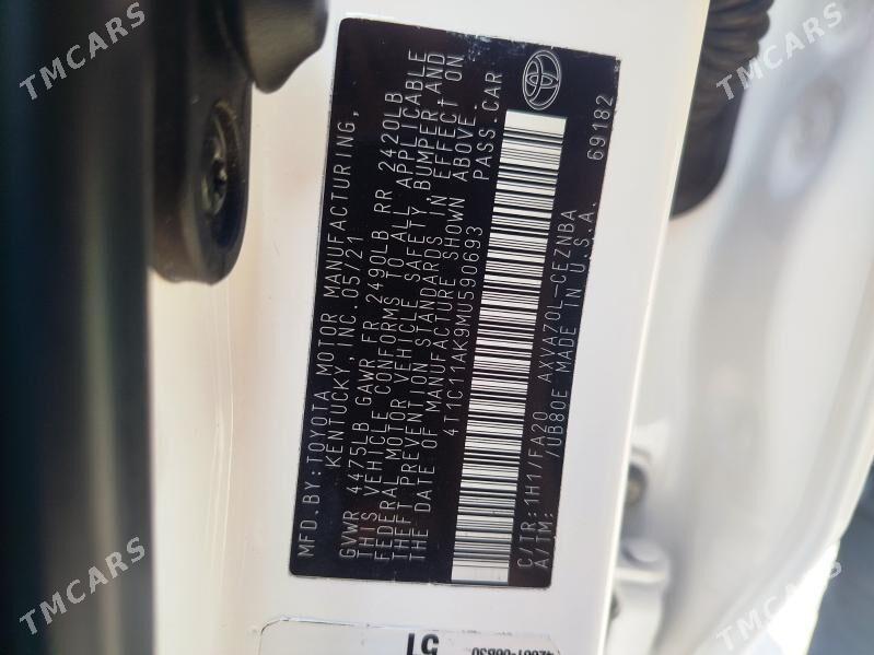 Toyota Camry 2021 - 340 000 TMT - Tejen - img 7