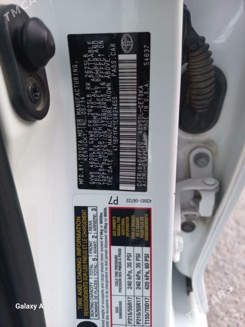 Toyota Camry 2014 - 260 000 TMT - Türkmenabat - img 6