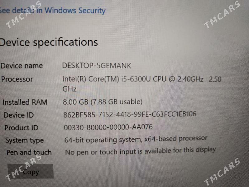 noutbuk ноутбук DELL DDR4 - Türkmenabat - img 4
