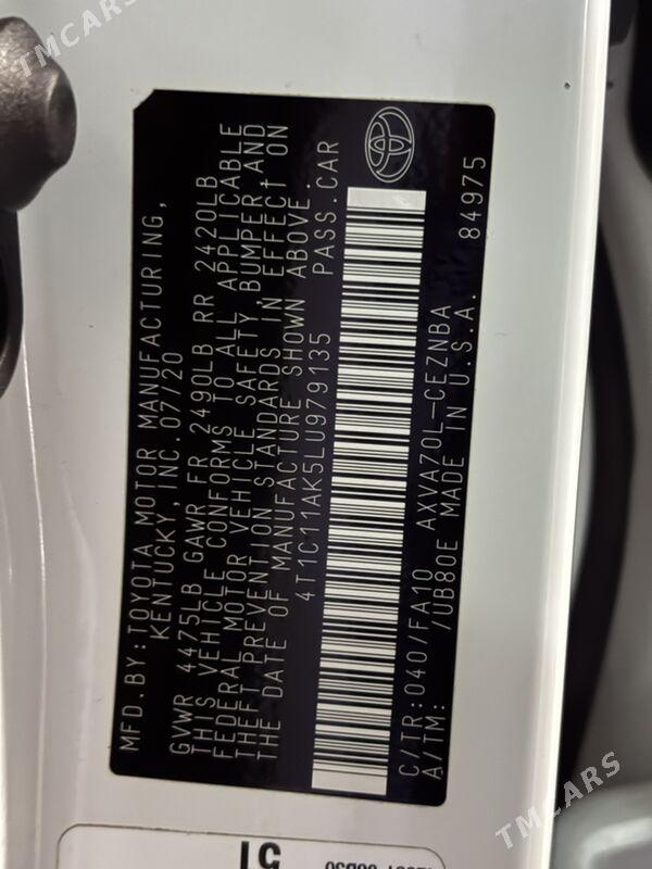 Toyota Camry 2020 - 310 000 TMT - Aşgabat - img 6