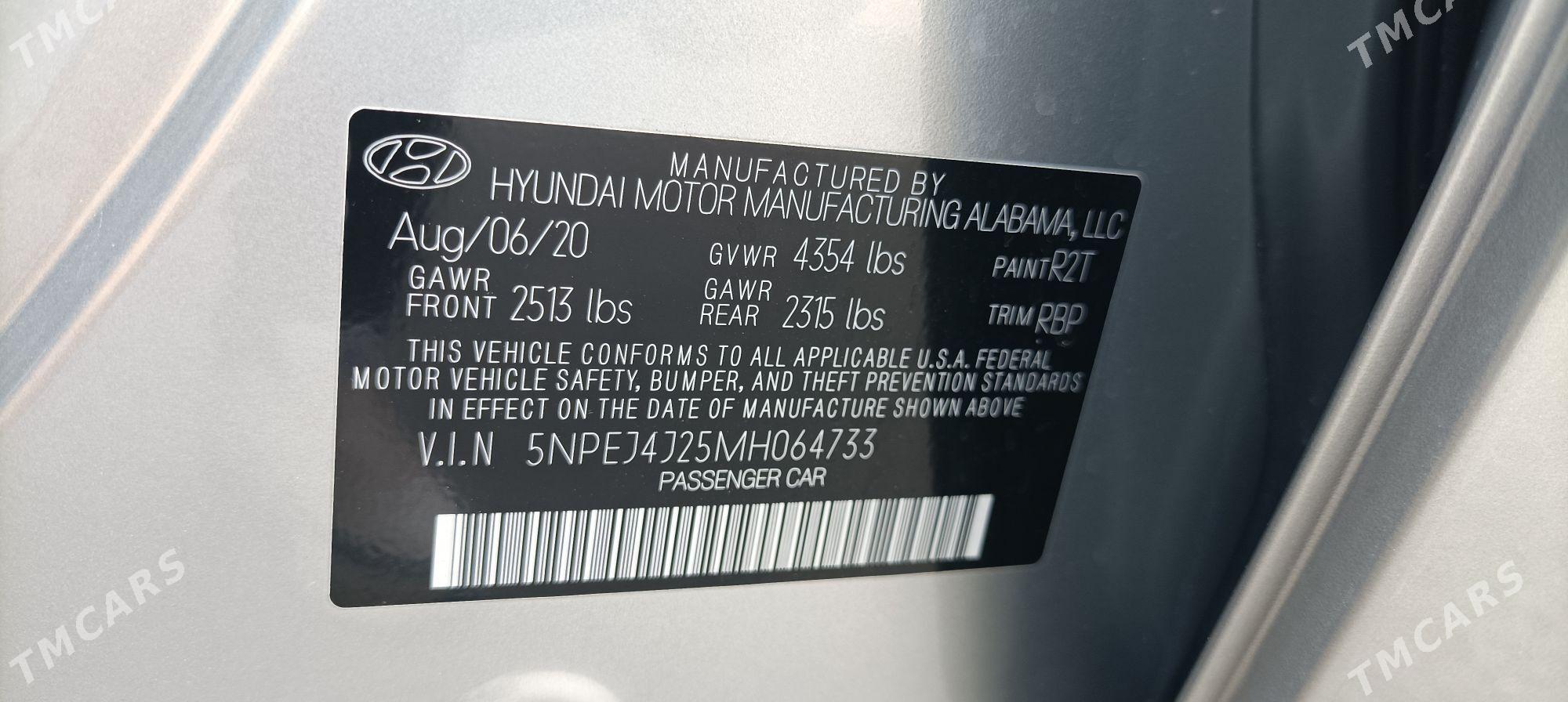 Hyundai Sonata 2021 - 275 000 TMT - Туркменабат - img 10