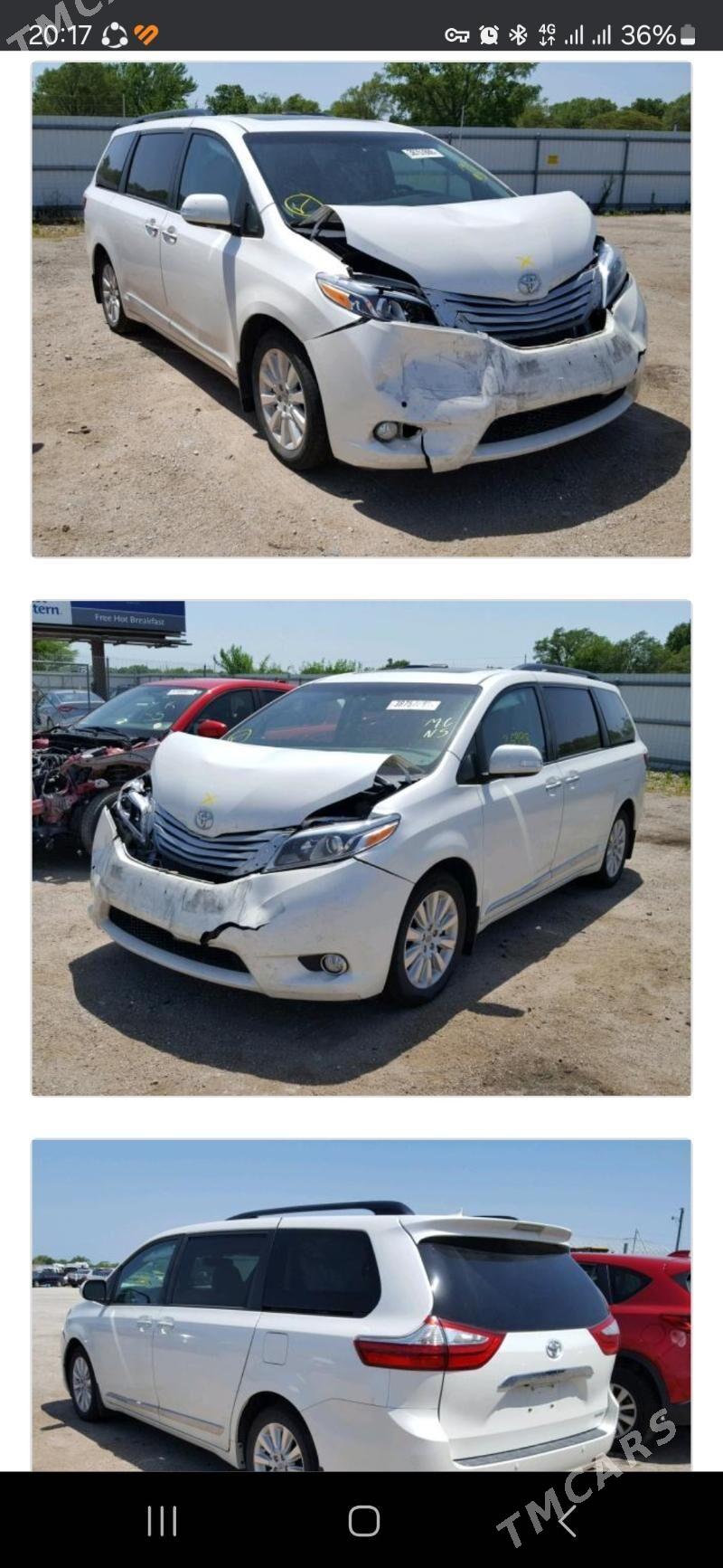Toyota Sienna 2016 - 445 000 TMT - Гёкдже - img 6