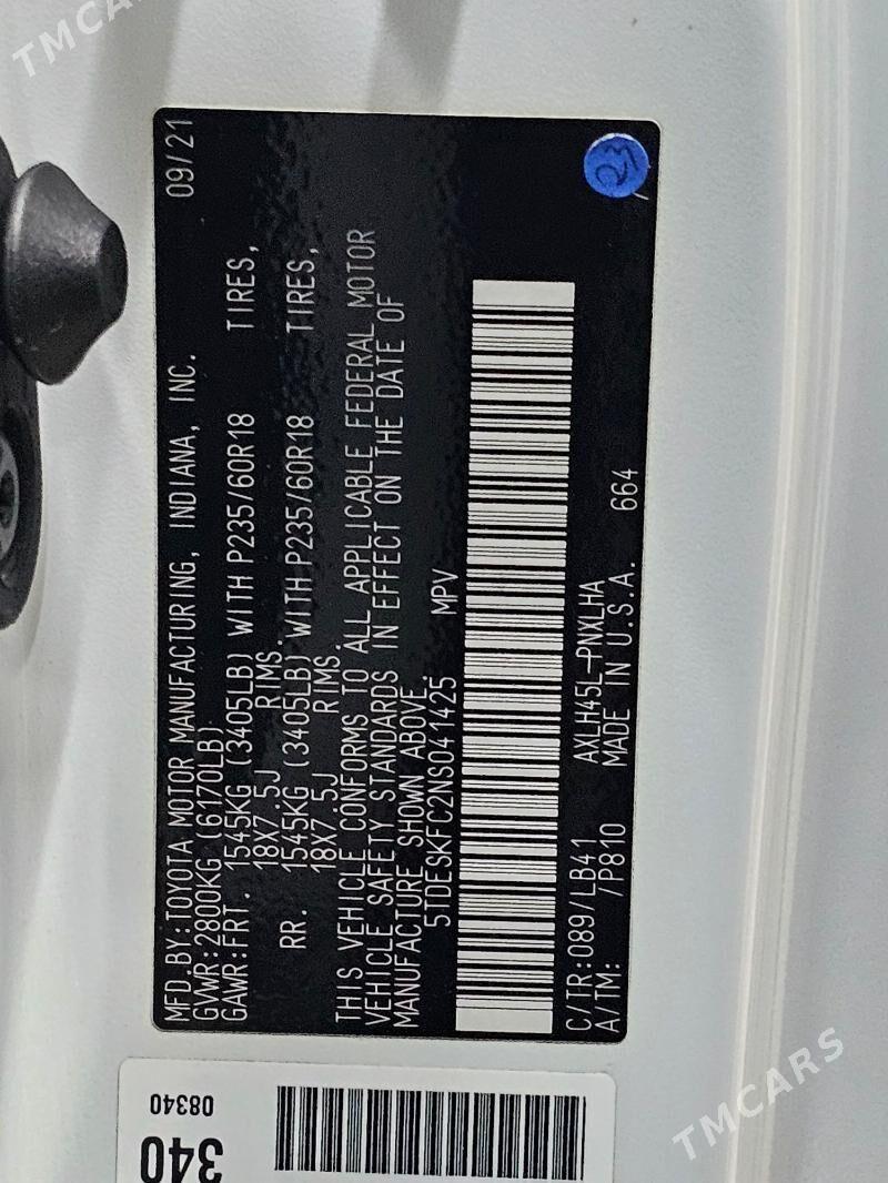 Toyota Sienna 2022 - 640 000 TMT - Mary - img 10