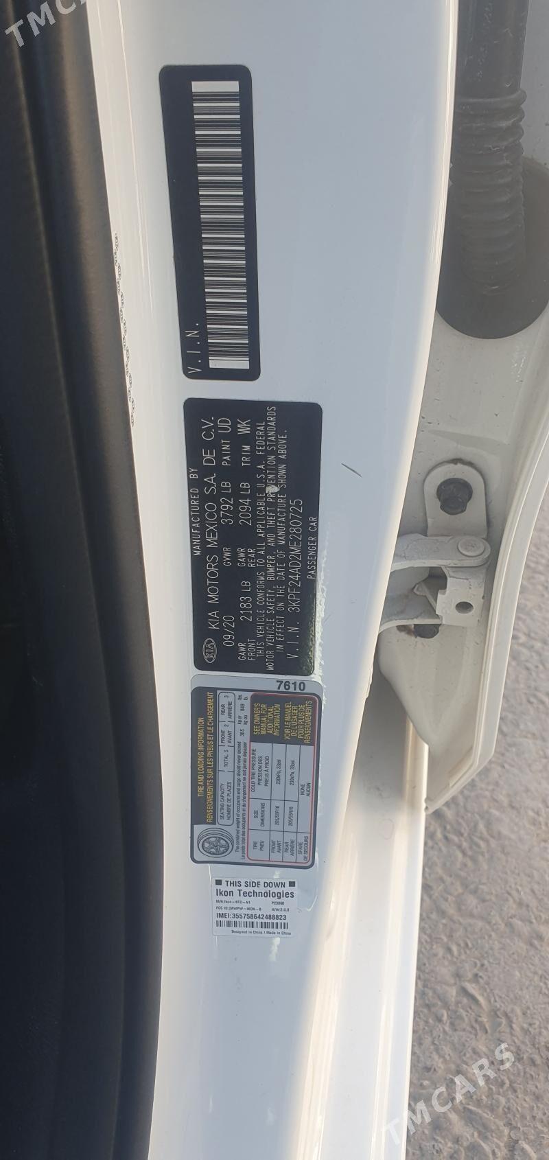 Kia Forte 2021 - 220 000 TMT - Мары - img 10