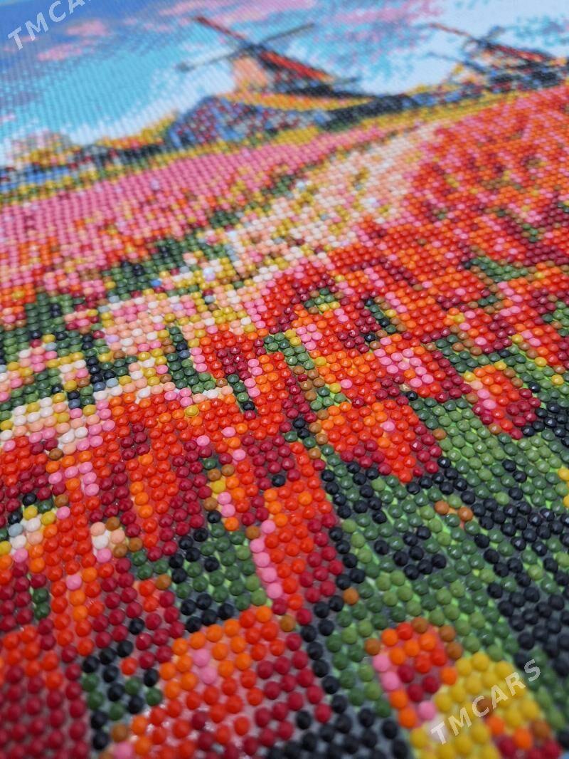 Алмазная картина готовое - ул. Подвойского (Битарап Туркменистан шаёлы) - img 2