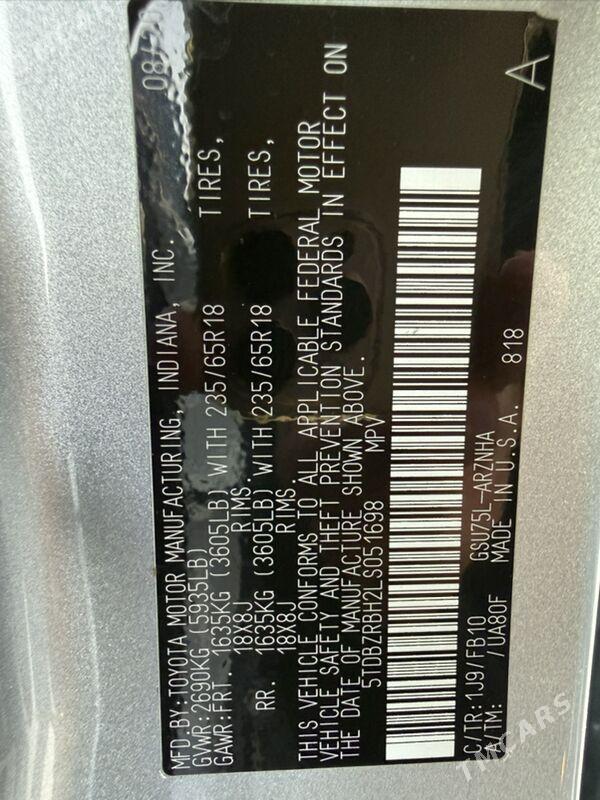 Toyota Highlander 2020 - 500 000 TMT - Balkanabat - img 7