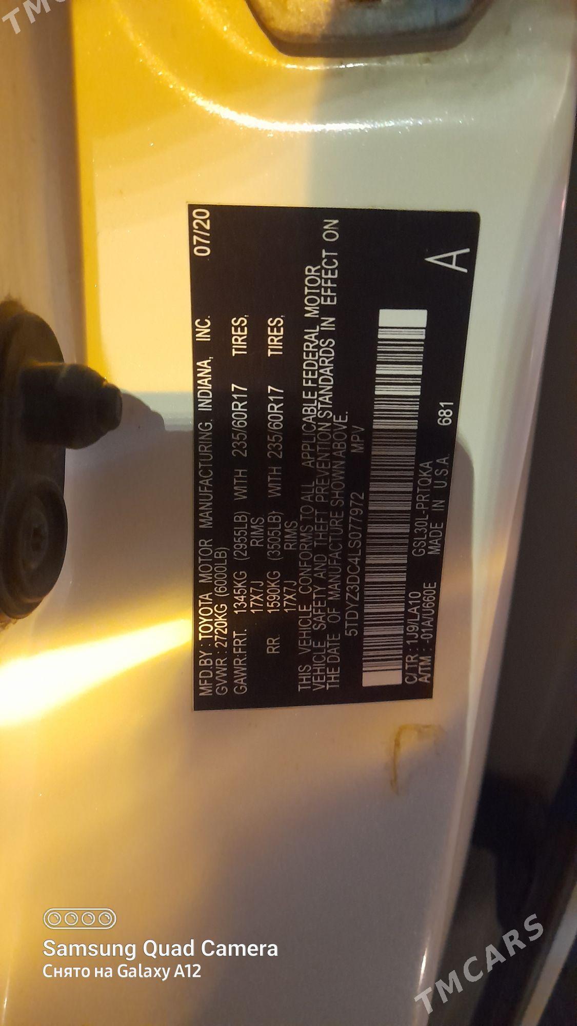 Toyota Sienna 2020 - 420 000 TMT - Änew - img 10