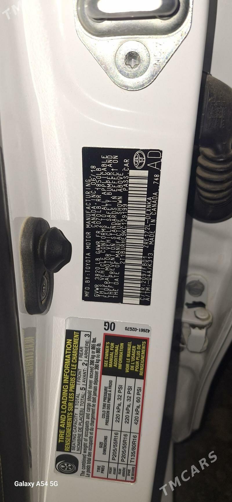 Toyota Corolla 2018 - 220 000 TMT - Чоганлы - img 7