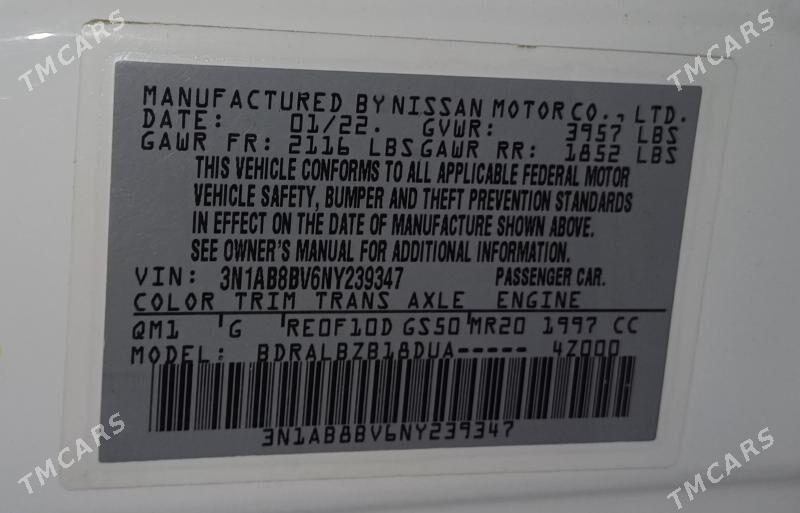 Nissan Sentra 2022 - 210 000 TMT - Ашхабад - img 6