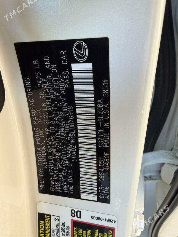 Lexus ES 350 2020 - 635 000 TMT - Aşgabat - img 9