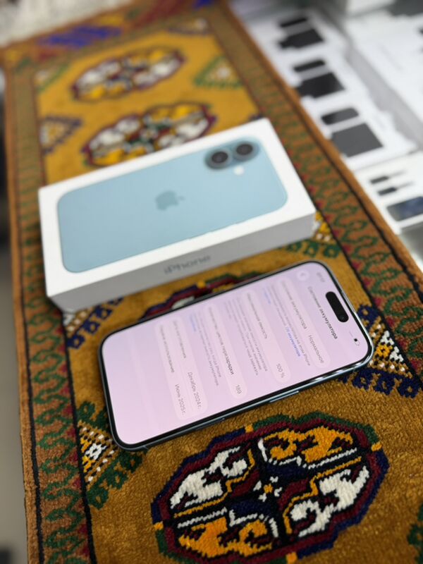 Iphone 16 128gb 100% 2sim - Garaşsyzlygyň 15 ýyllygy Söwda Merkezi - img 3
