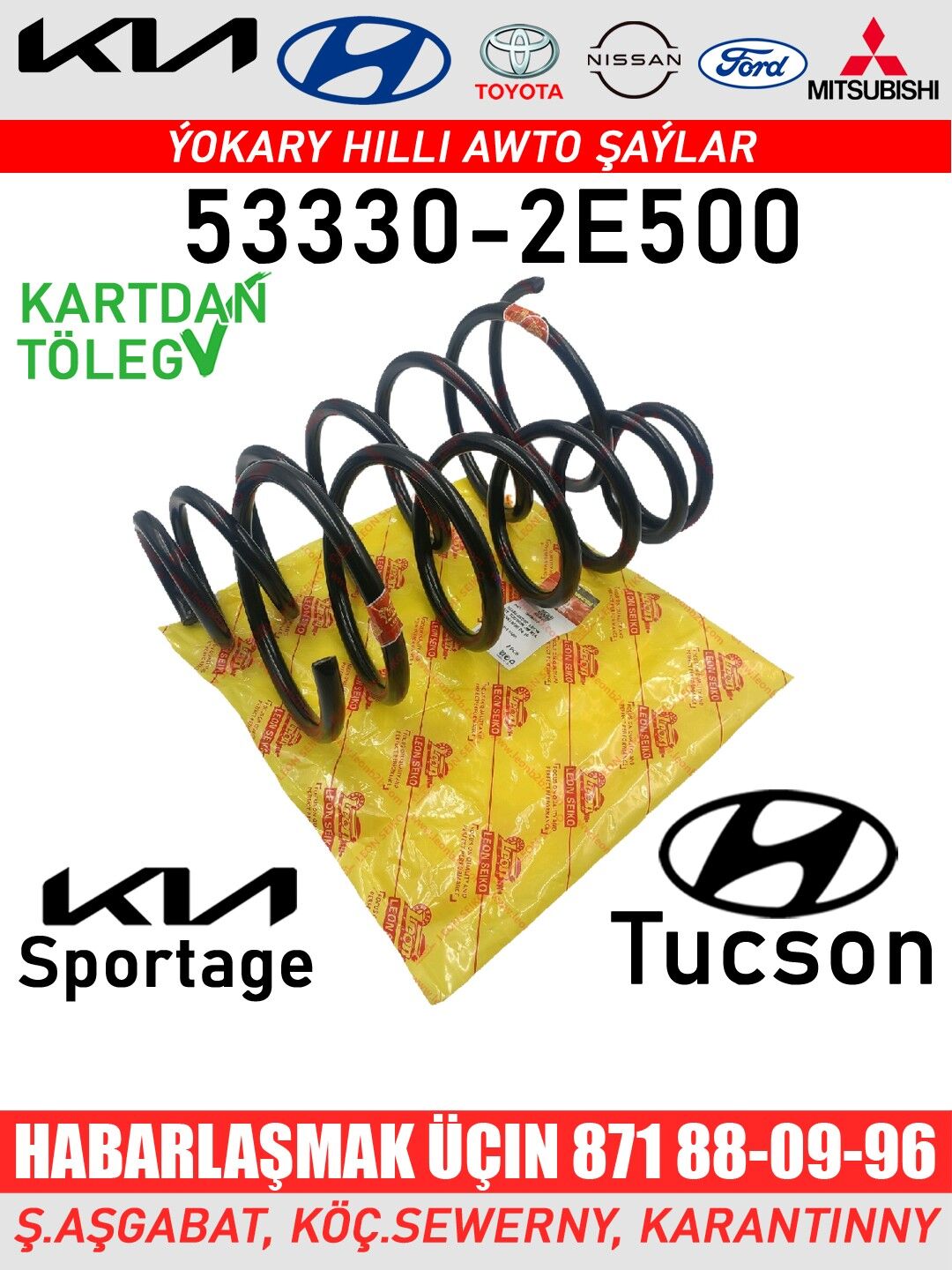 AMORTIZATOR АМОРТИЗАТОР KIA HY - Aşgabat - img 2