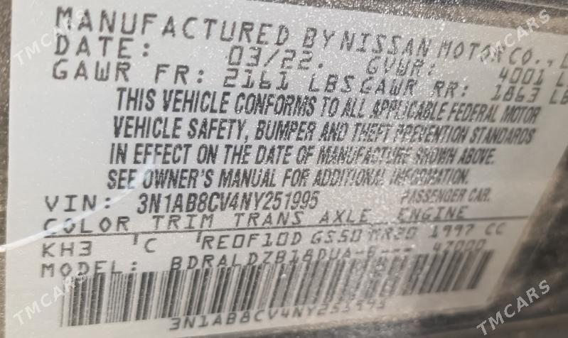 Nissan Sentra 2022 - 208 000 TMT - 11 мкр - img 7