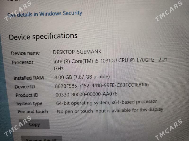 noutbuk ноутбук DELL 10TH 11TH - Türkmenabat - img 5