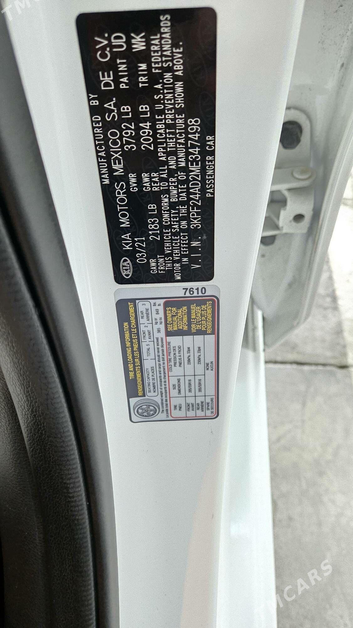 Kia Forte 2021 - 240 000 TMT - Aşgabat - img 4