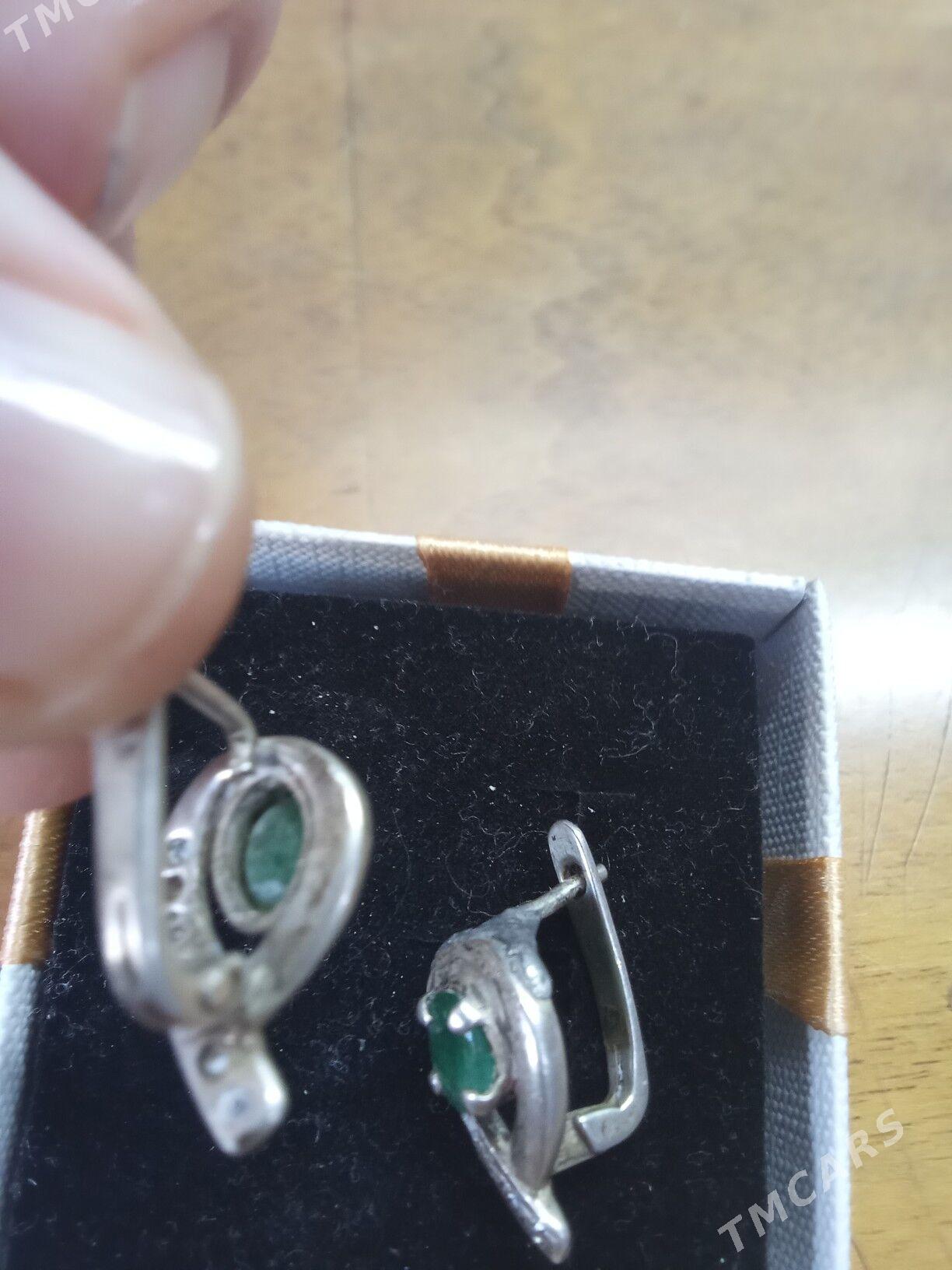 серьги с изумрудом - Ашхабад - img 3