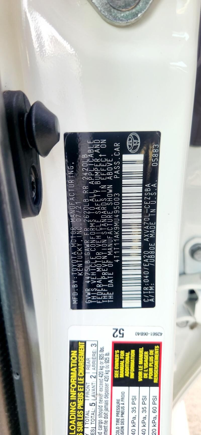 Toyota Camry 2021 - 442 000 TMT - Aşgabat - img 6