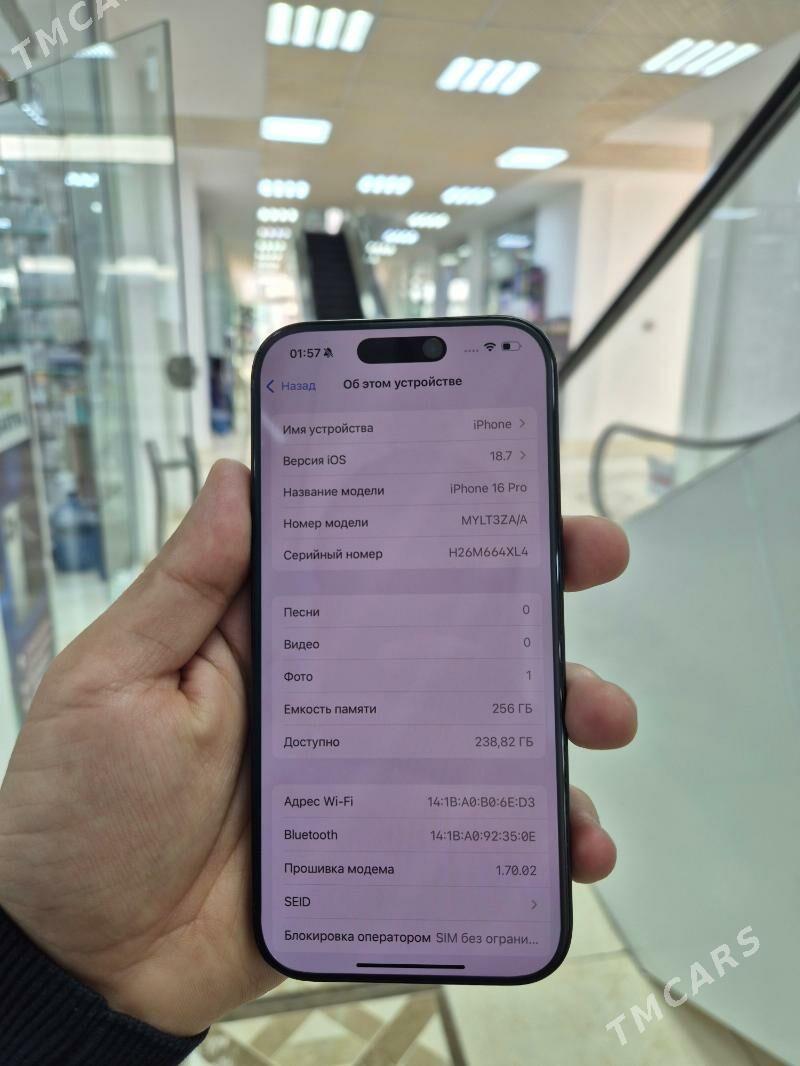 16 pro 256gb94% ZAA - Ашхабад - img 3
