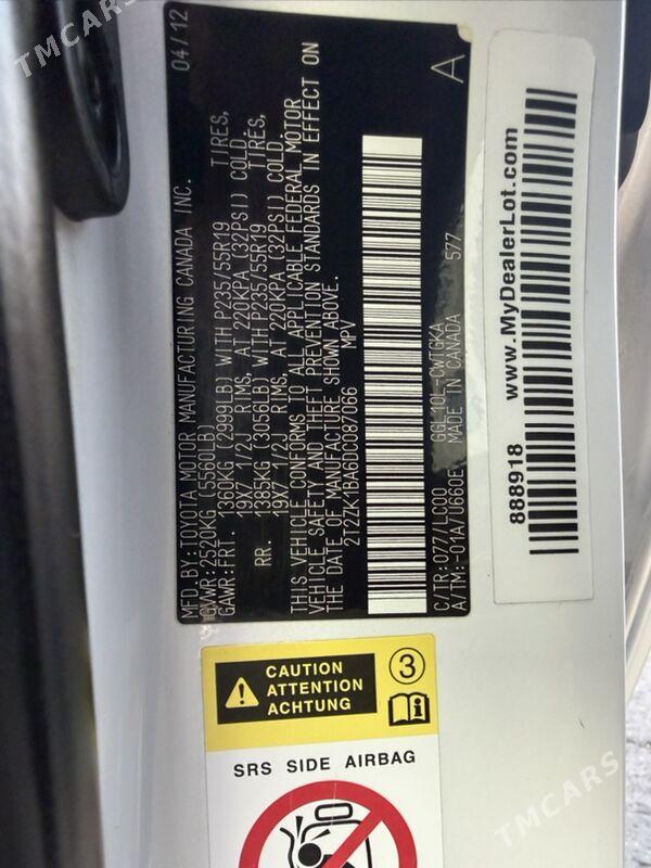 Lexus RX 350 2012 - 400 000 TMT - Туркменбаши - img 10