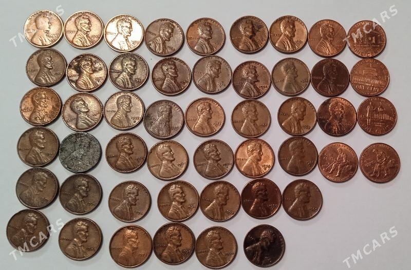 Американский 1 цент монета - Ашхабад - img 3