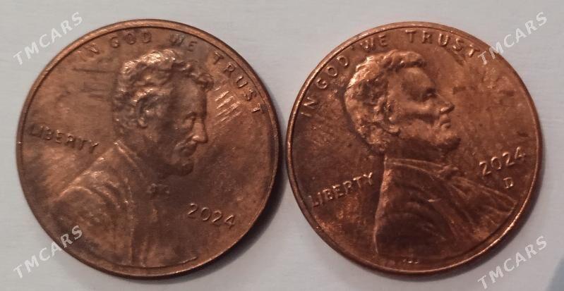 Американский 1 цент монета - Ашхабад - img 8