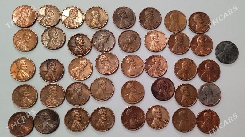 Американский 1 цент монета - Ашхабад - img 2