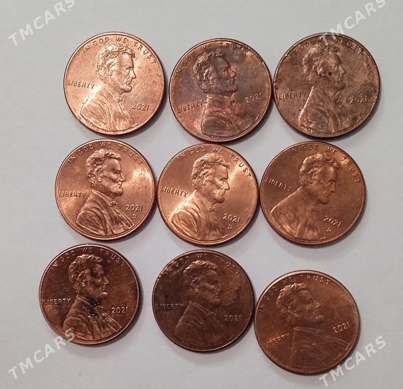 Американский 1 цент монета - Ашхабад - img 6