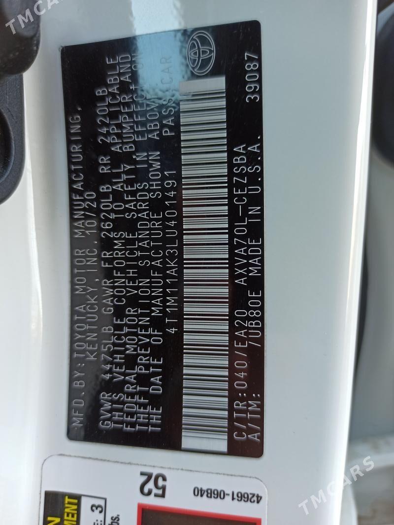 Toyota Camry 2020 - 370 000 TMT - Кёнеургенч - img 4