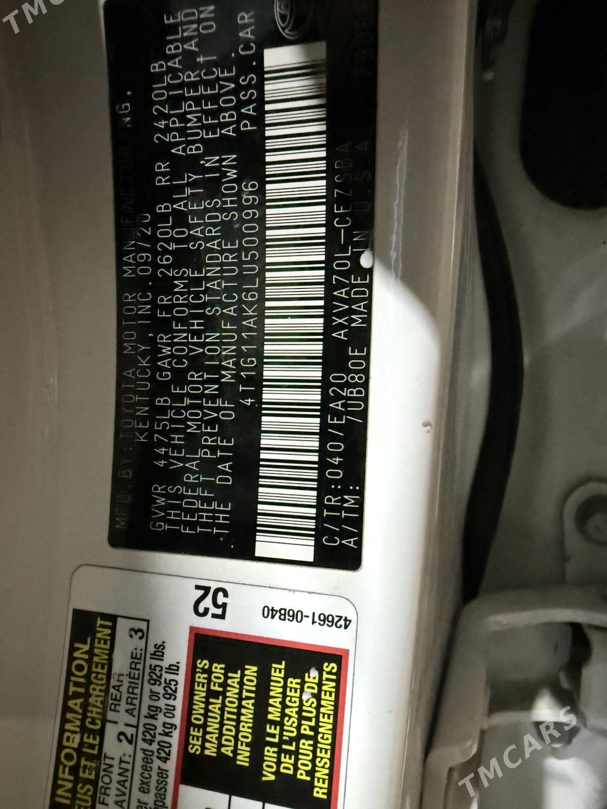 Toyota Camry 2020 - 339 999 TMT - Gökdepe - img 6