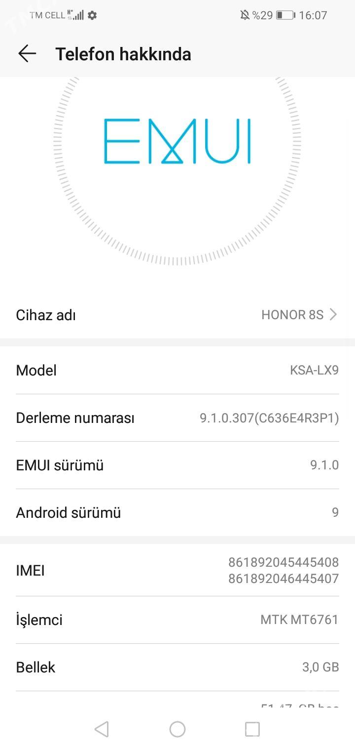 Honor 8s - Türkmenbaşy - img 3
