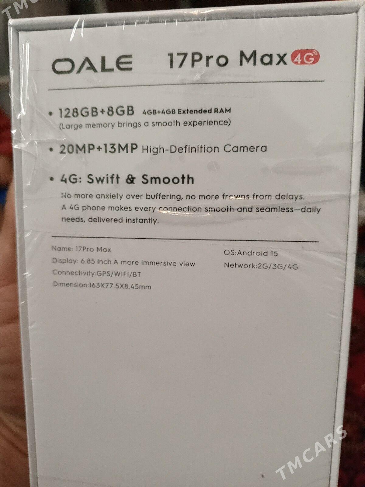 Oale 17 Pro max - Туркменабат - img 2