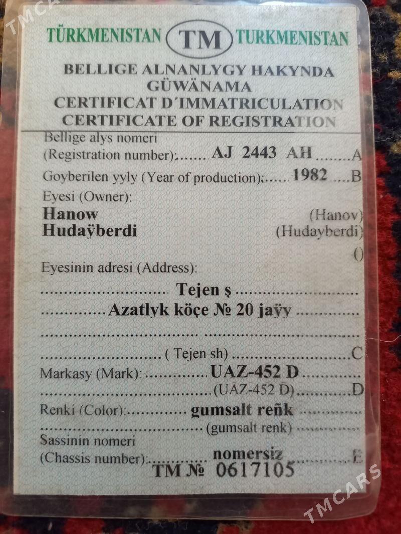 UAZ 452 1982 - 22 000 TMT - Tejen - img 5