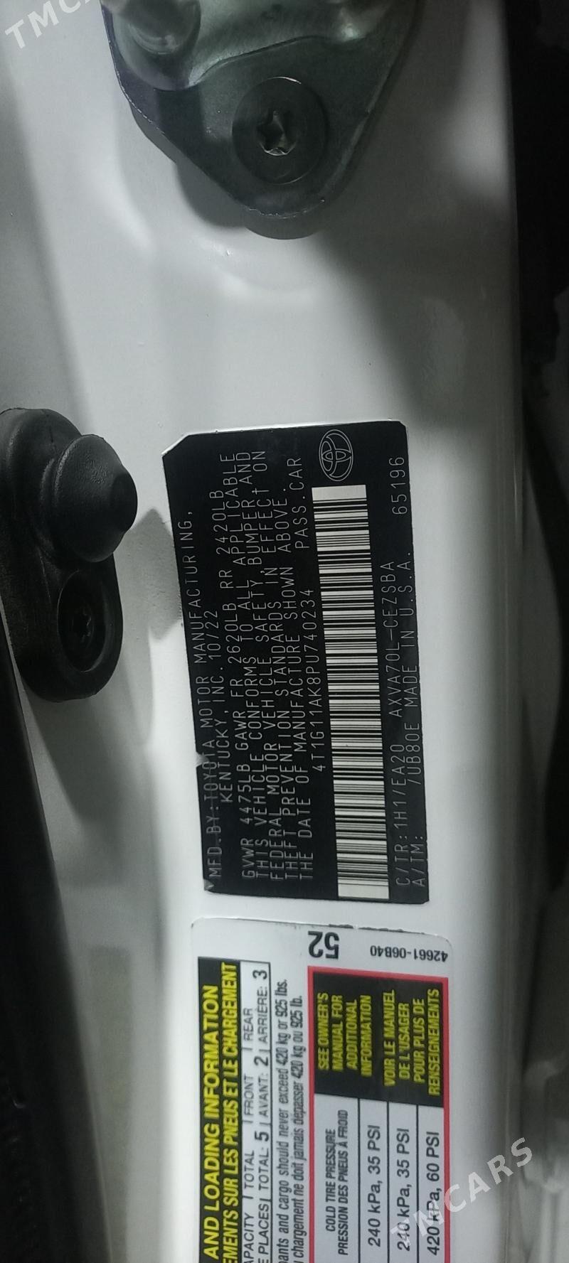 Toyota Camry 2022 - 320 000 TMT - Мары - img 6