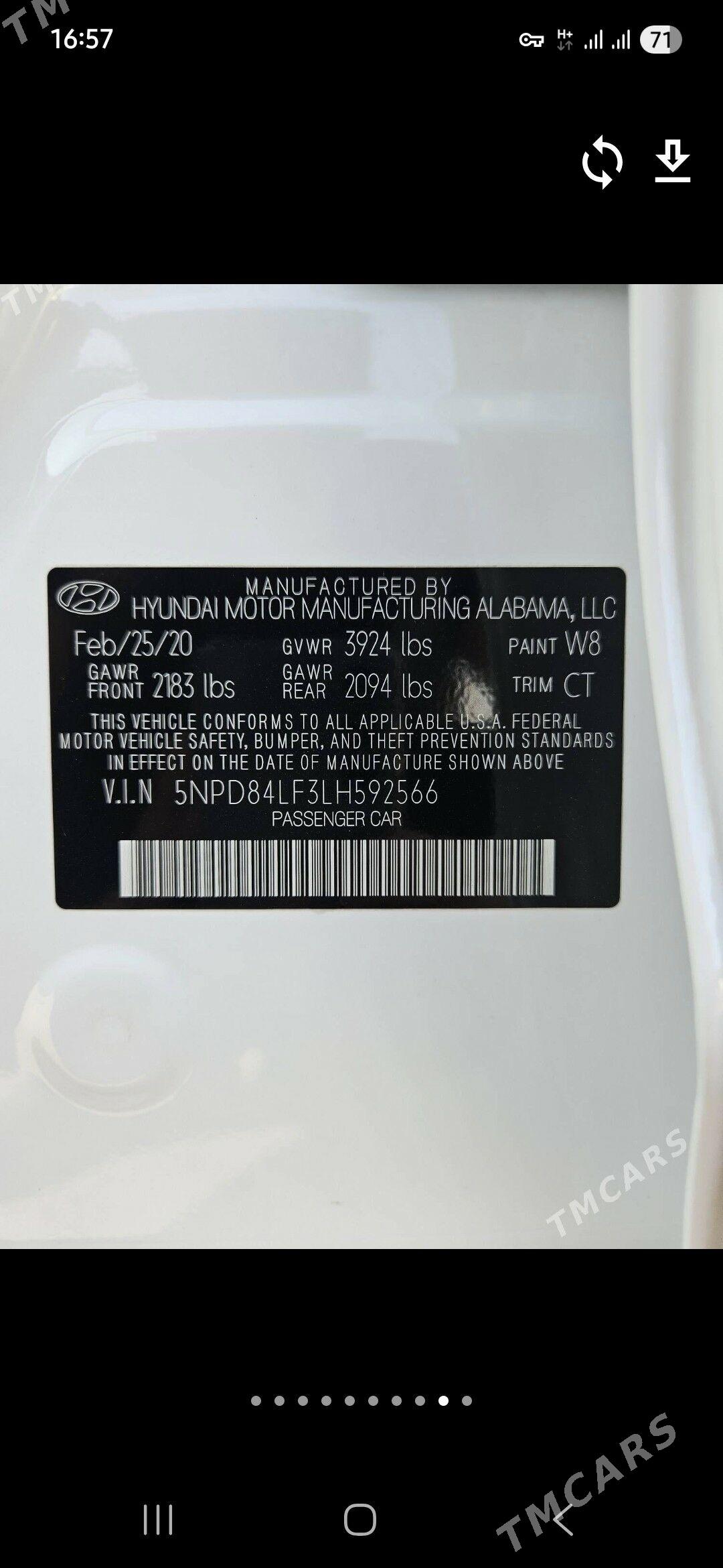 Hyundai Elantra 2020 - 227 000 TMT - Ашхабад - img 7