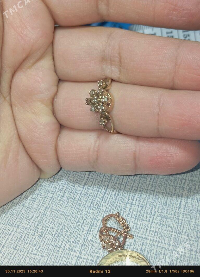 ýüzük gyzyl briliant gaşly - 6 мкр - img 2