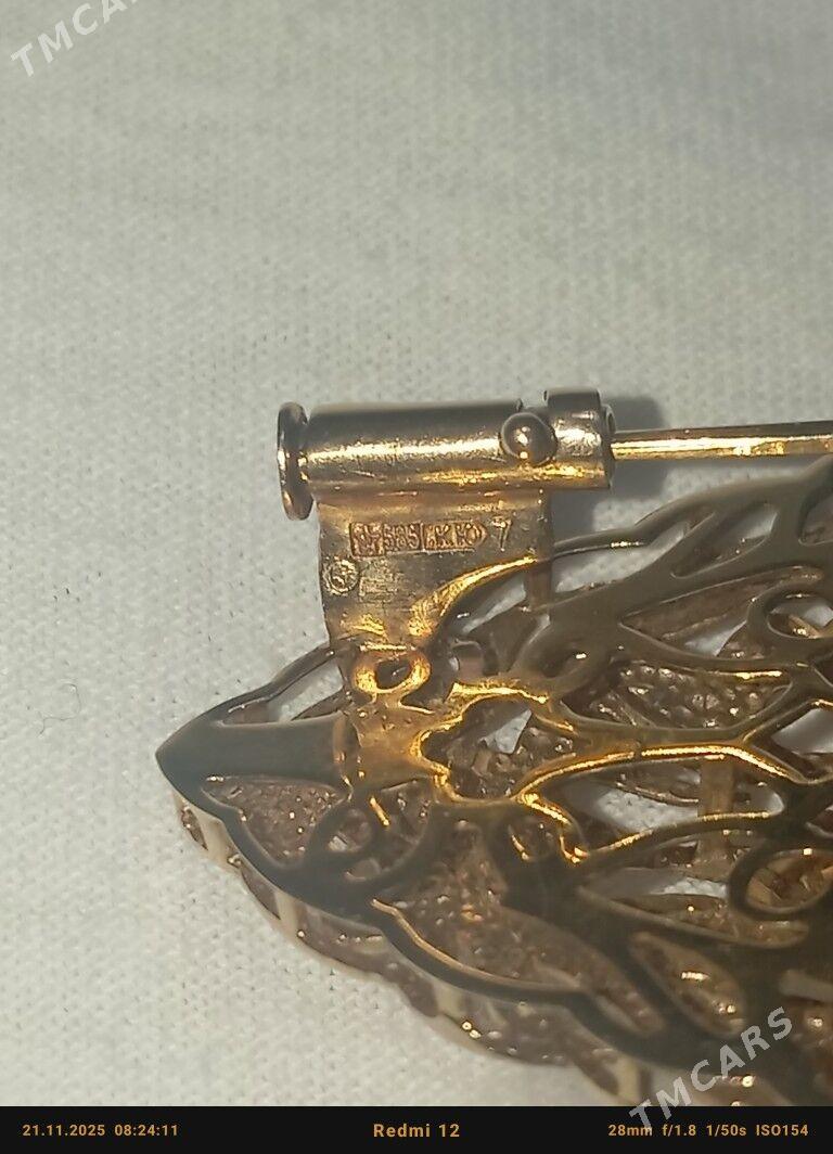 broşka gyzyl briliant - 6 mkr - img 2