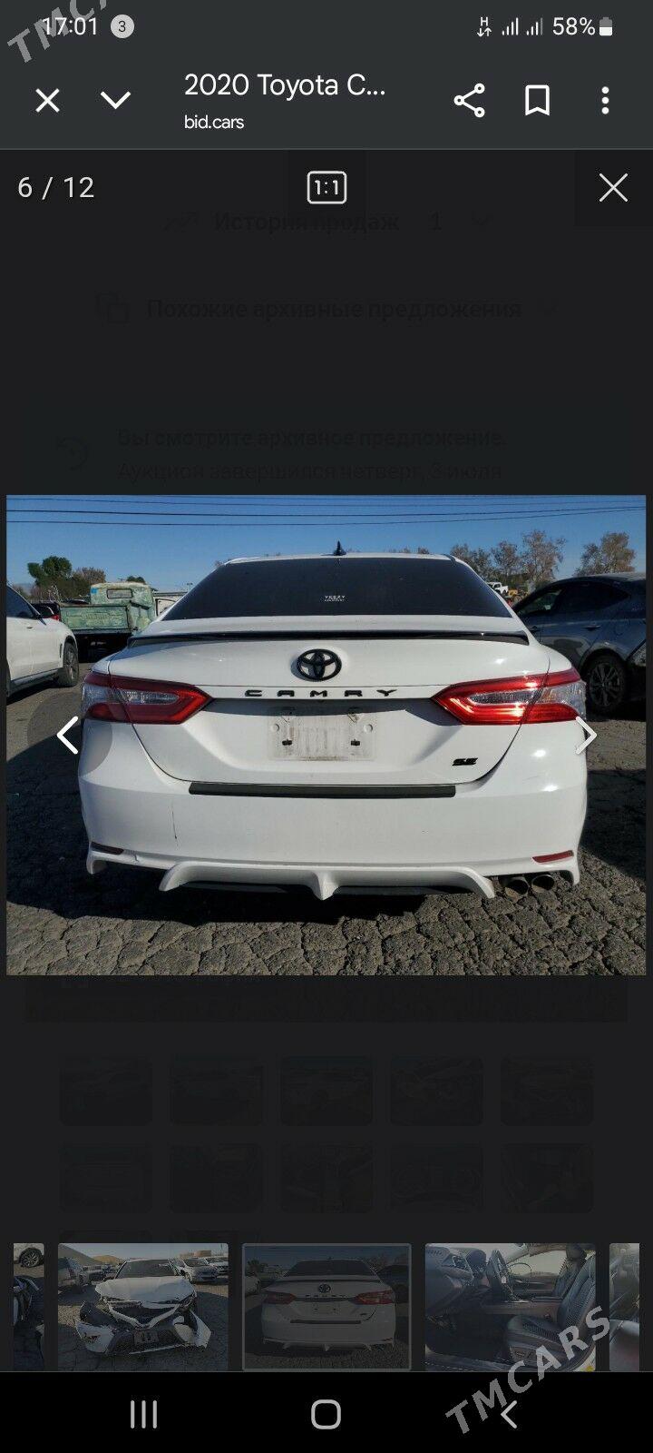 Toyota Camry 2020 - 320 000 TMT - Ашхабад - img 8