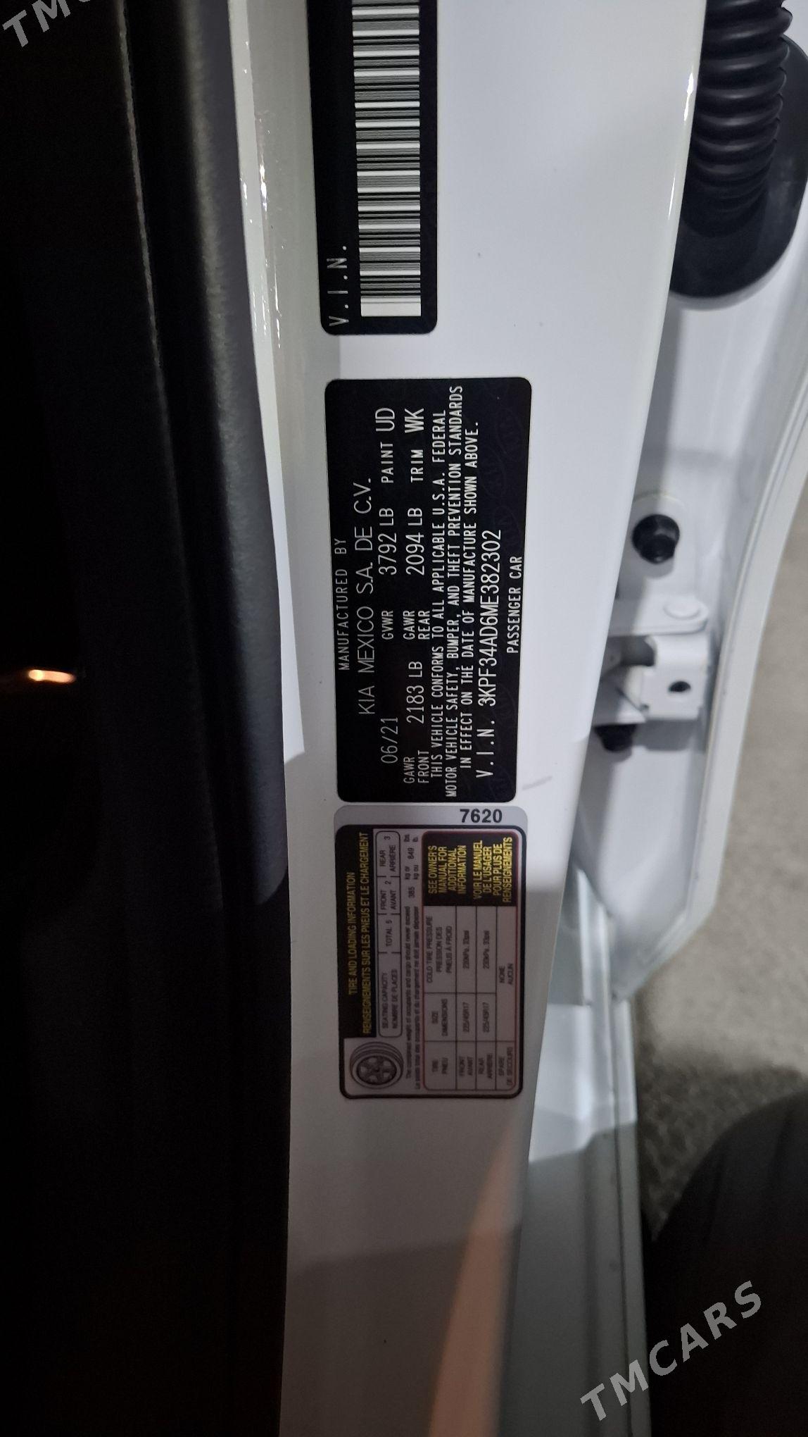 Kia Forte 2021 - 245 000 TMT - Ашхабад - img 9