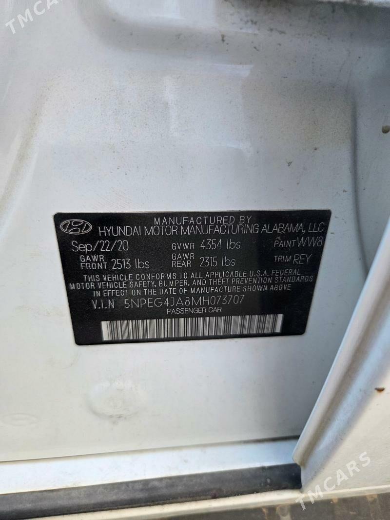 Hyundai Sonata 2021 - 220 000 TMT - Ашхабад - img 8