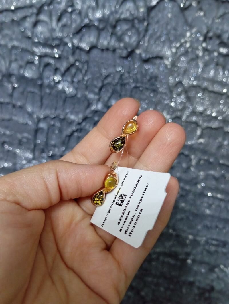 серебро-позолото Янтарь - Ашхабад - img 4