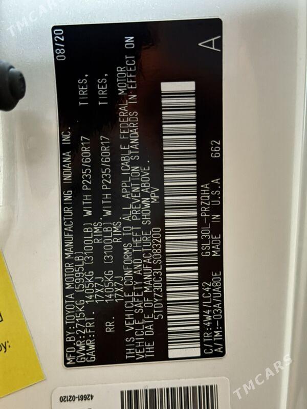 Toyota Sienna 2020 - 540 000 TMT - Aşgabat - img 7